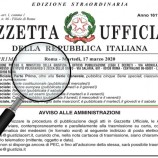 DECRETO-LEGGE 8 aprile 2020, n. 23  Misure urgenti in materia di accesso al credito e di adempimenti fiscali per le imprese, di poteri speciali nei settori strategici, nonche’ interventi in materia di salute e lavoro, di proroga di termini amministrativi e processuali. (20G00043) (GU n.94 del 8-4-2020 )